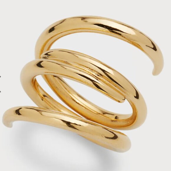 SOKO Amali Open Gold Twisted Ring - Picture 4 of 7